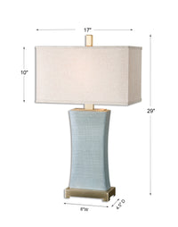 Uttermost Cantarana Blue Gray Table Lamp