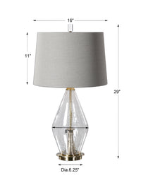 Uttermost Spezzano Crackled Glass Lamp