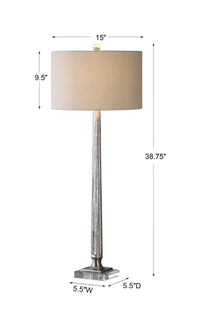 Uttermost Fiona Ribbed Mercury Glass Lamp