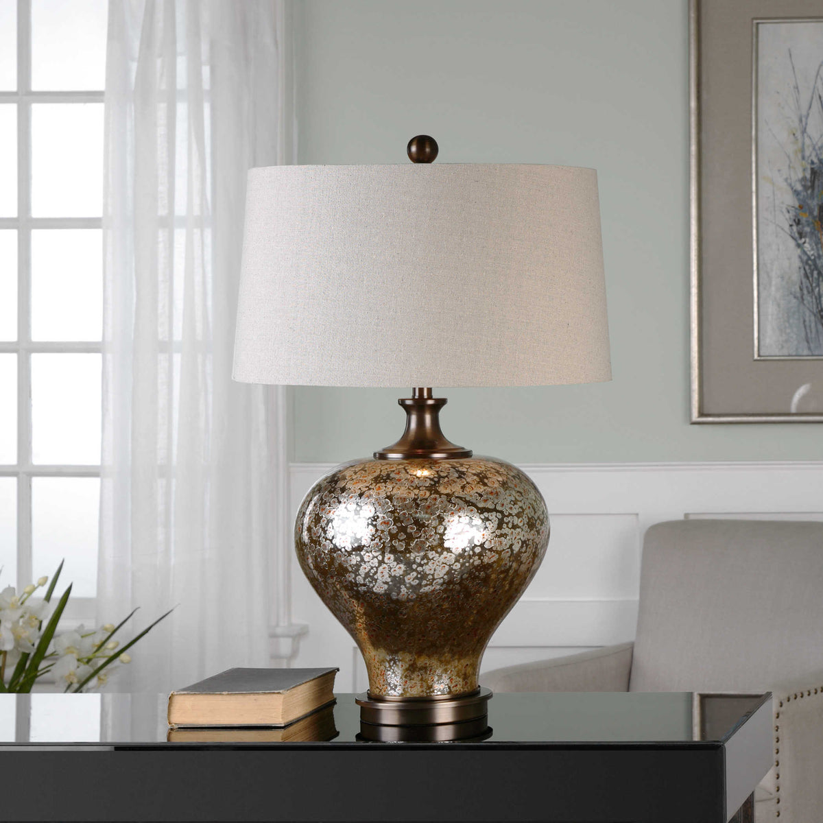 Uttermost Liro Mercury Glass Table Lamp