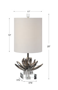 Uttermost Silver Lotus Accent Lamp