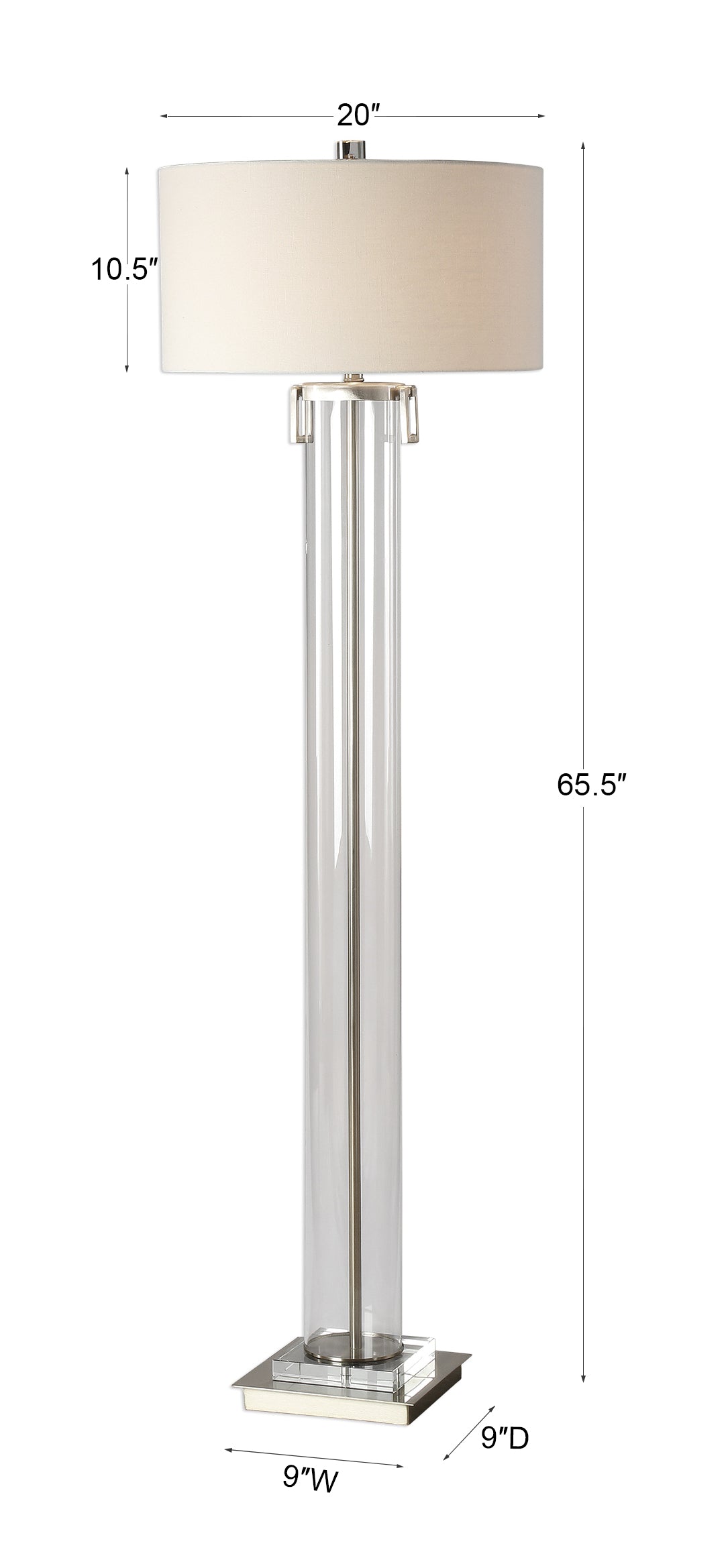 Uttermost Monette Tall Cylinder Floor Lamp