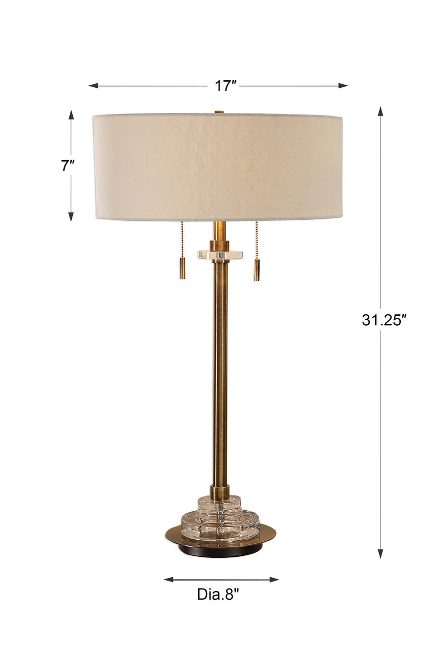 Uttermost Harlyn Antique Brass Lamp