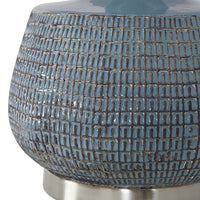 Uttermost Hearst Blue Glaze Table Lamp