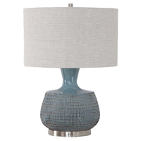 Uttermost Hearst Blue Glaze Table Lamp