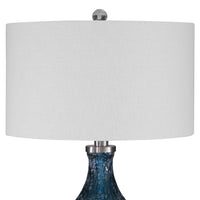 Uttermost Eline Blue Glass Table Lamp