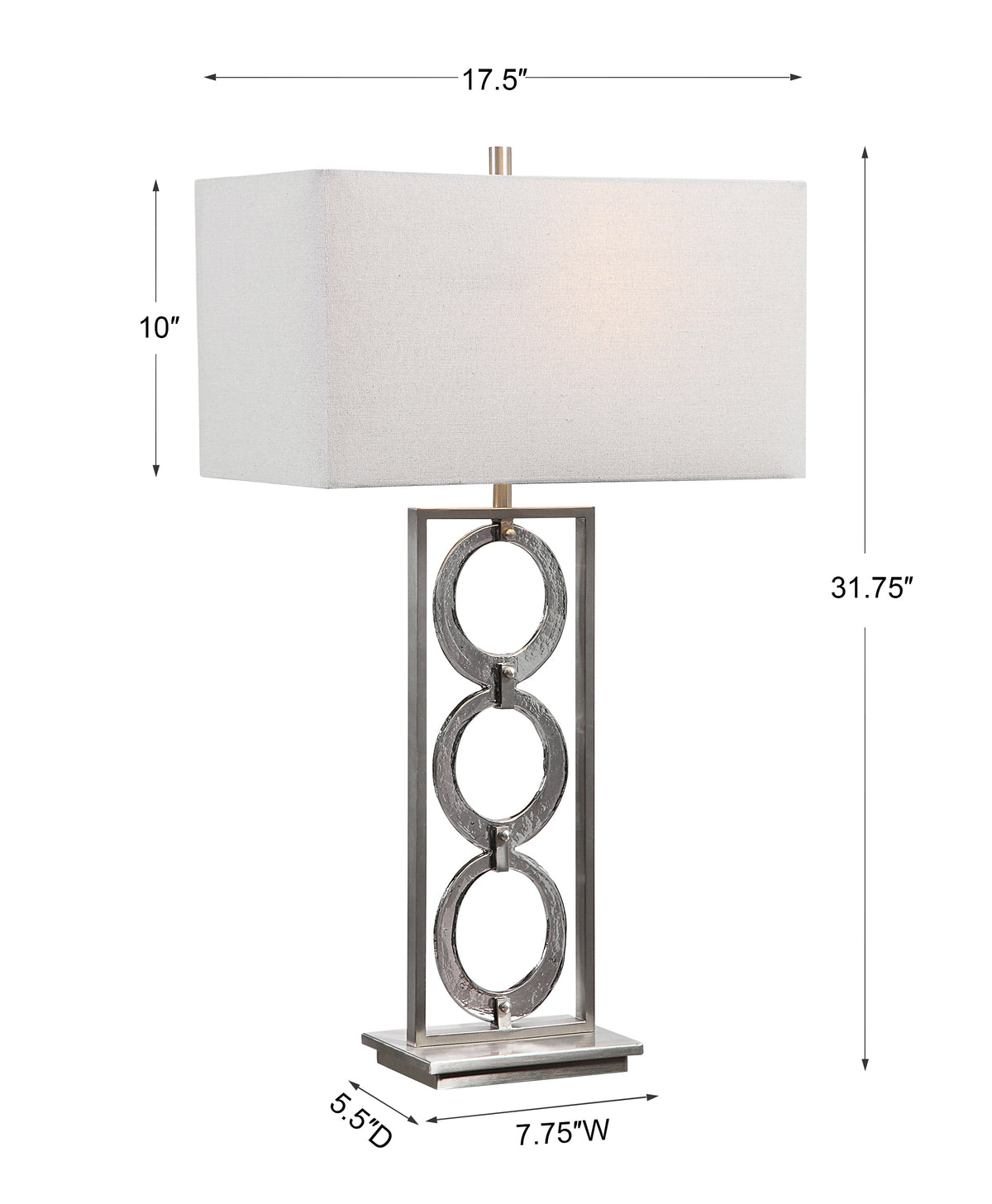 Uttermost Perrin Nickel Table Lamp