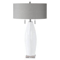 Uttermost Laurie White Ceramic Table Lamp