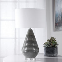 Uttermost Carden Smoke Gray Table Lamp