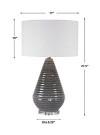 Uttermost Carden Smoke Gray Table Lamp