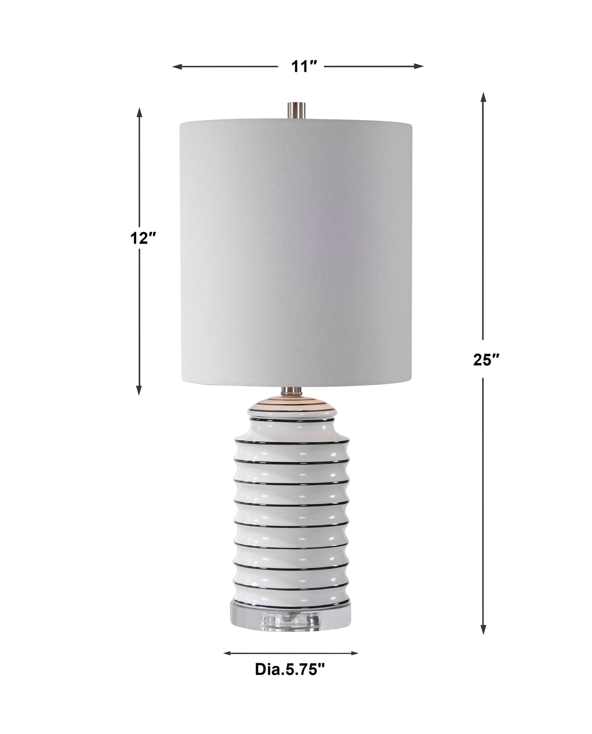 Uttermost Rayas White Table Lamp