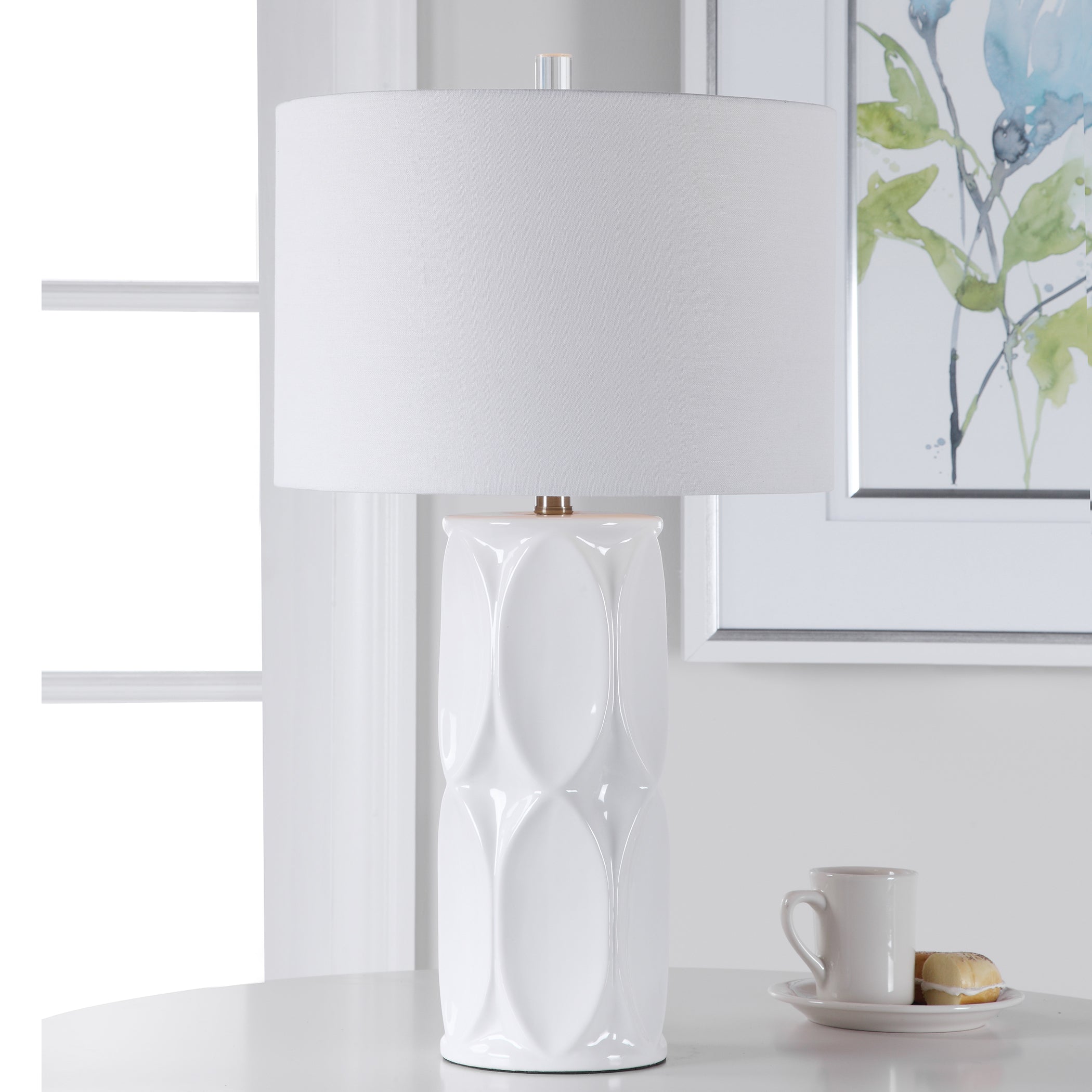 Uttermost Sinclair White Table Lamp – Hudson Home Decor