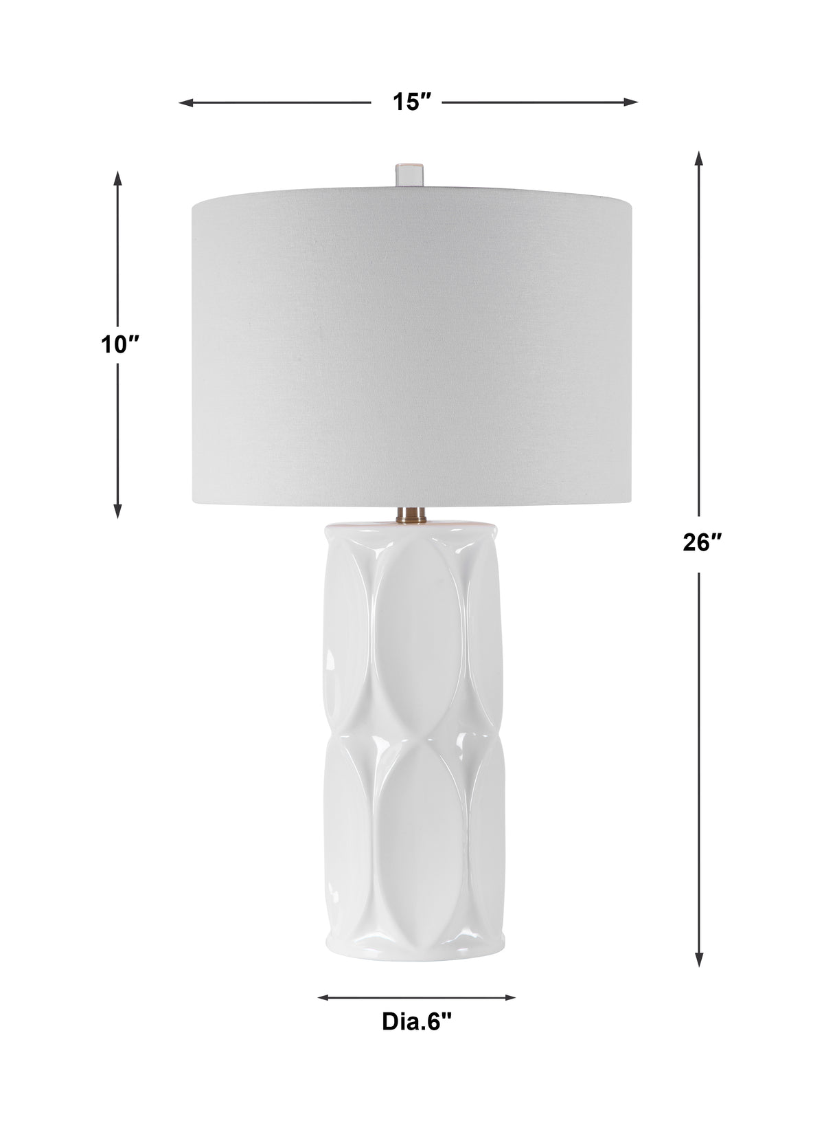 Uttermost Sinclair White Table Lamp