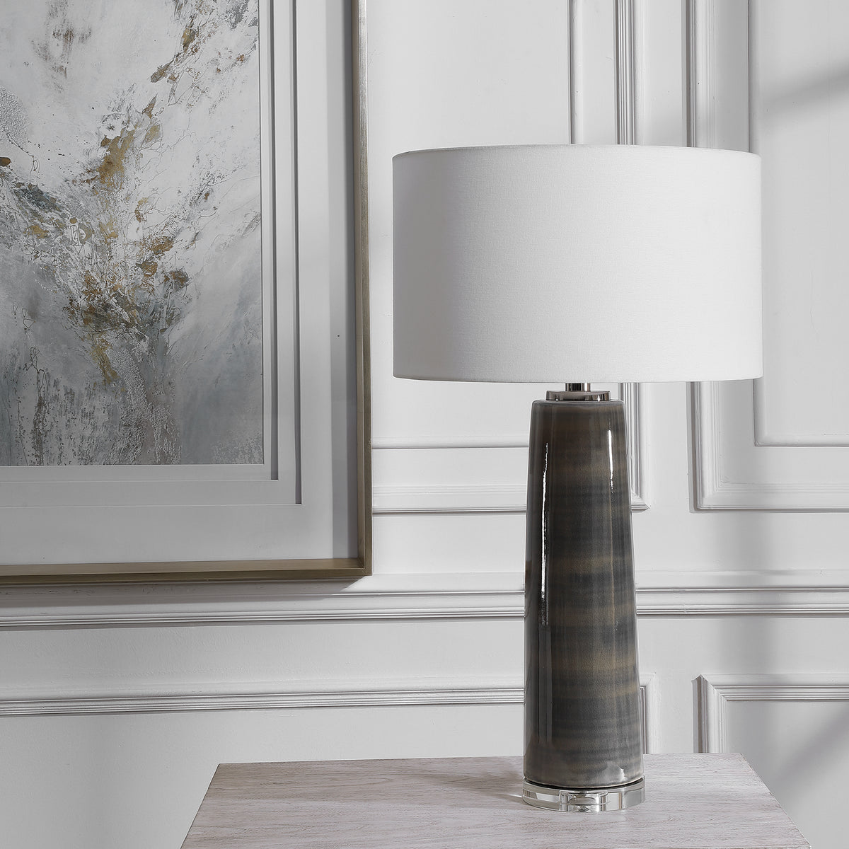 Uttermost Seurat Charcoal Table Lamp
