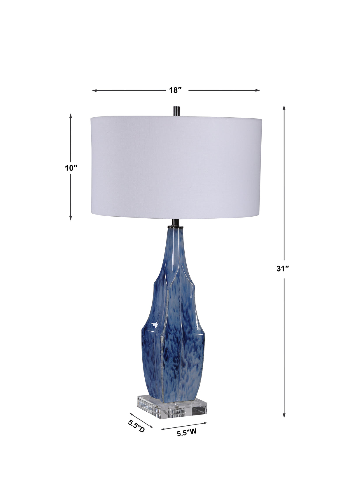 Uttermost Everard Blue Table Lamp