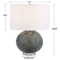 Uttermost Agate Slice Charcoal Table Lamp