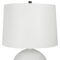 Uttermost Collar Gloss White Table Lamp