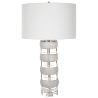 Uttermost Band Together Crystal & Wood Table Lamp