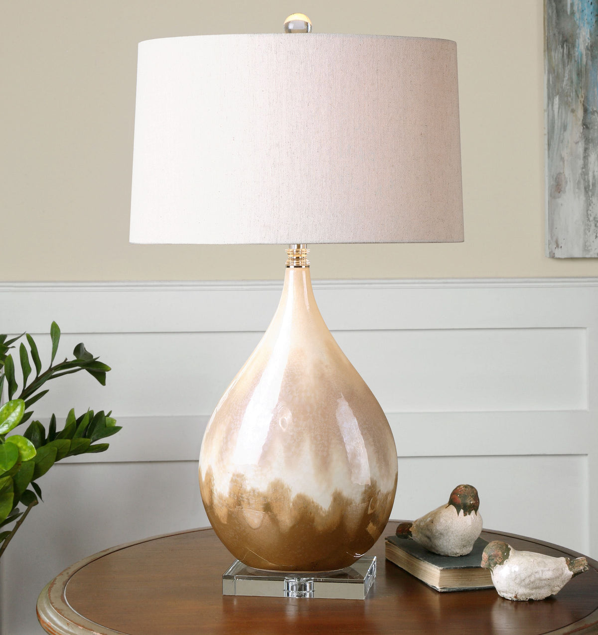 Uttermost Flavian Glazed Ceramic Lamp