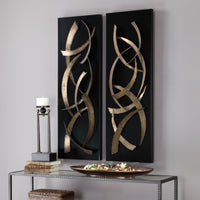 Uttermost Brushstrokes Metal Wall Art, S/2