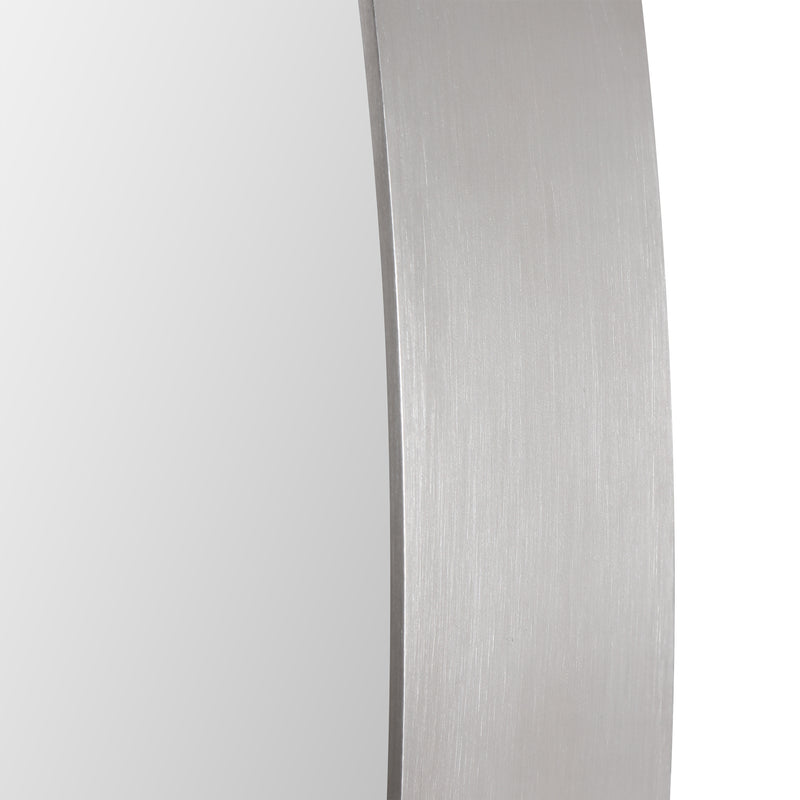 Uttermost Pursley Brushed Nickel Oval Mirror