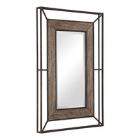 Uttermost Ward Open Framed Wood Mirror