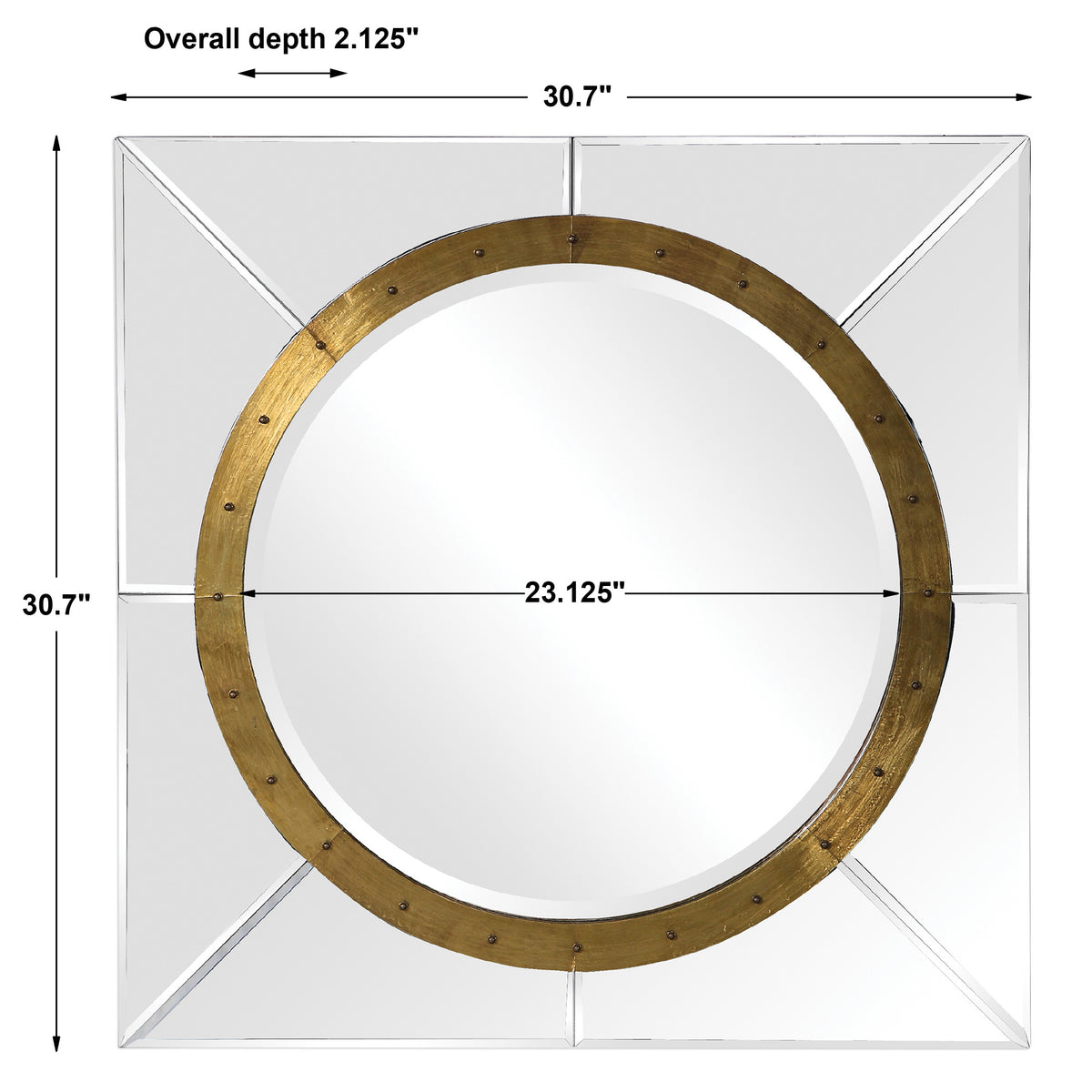 Uttermost Maya Square Mirror