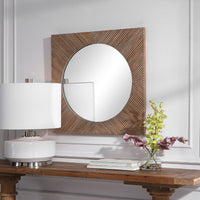 Uttermost Uma Wooden Square Mirror