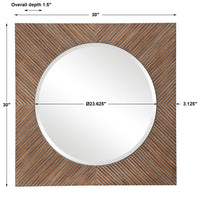 Uttermost Uma Wooden Square Mirror