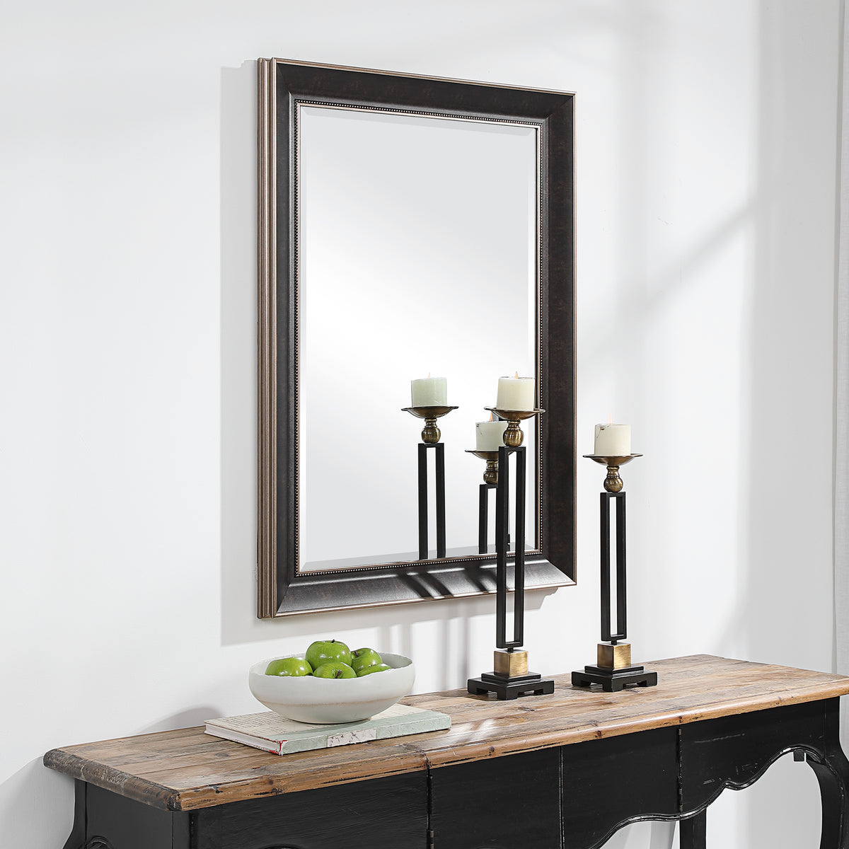 Uttermost Mercer Dark Bronze Traditional Mirror