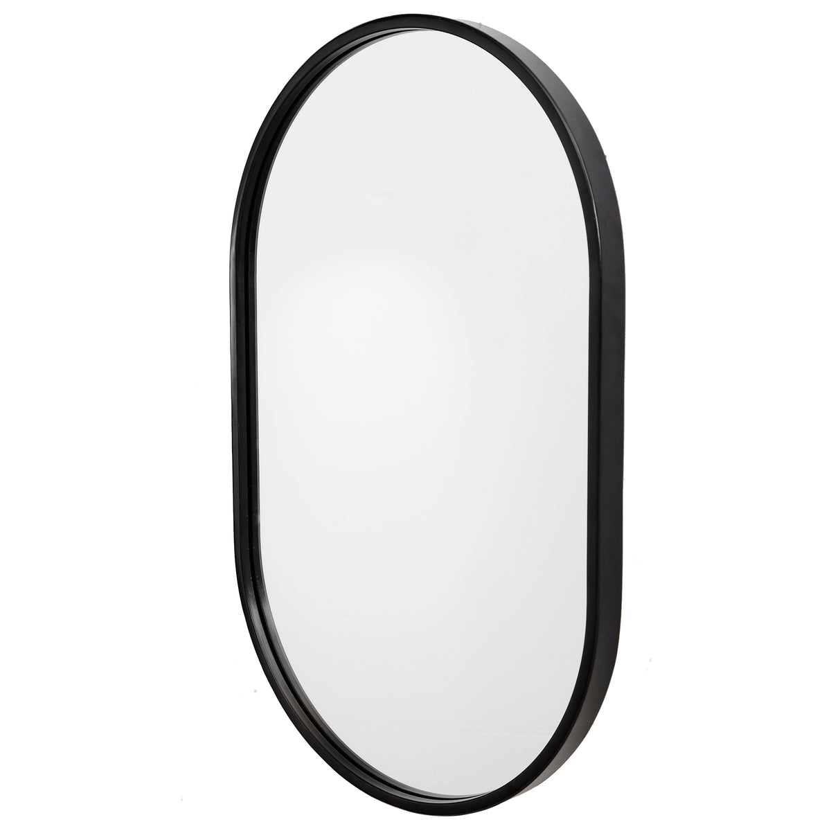 Uttermost Varina Minimalist Black Oval Mirror