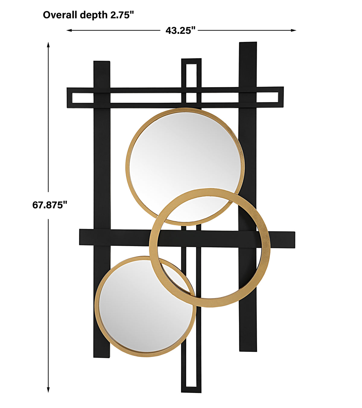 Uttermost Urban Views Mirrored Wall Decor