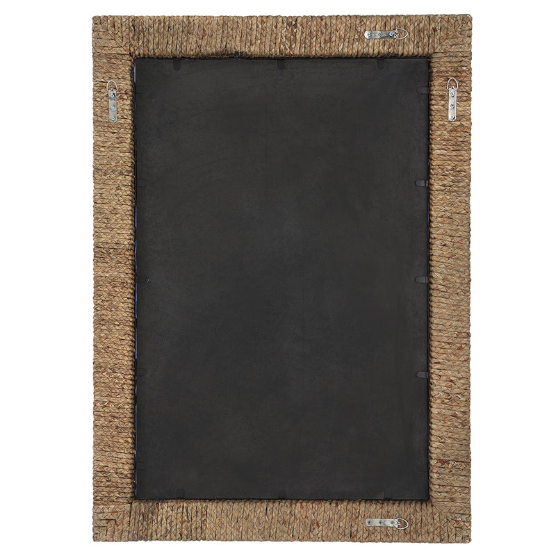 Uttermost Island Braided Straw Mirror
