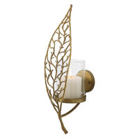 Uttermost Woodland Treasure Gold Candle Sconce