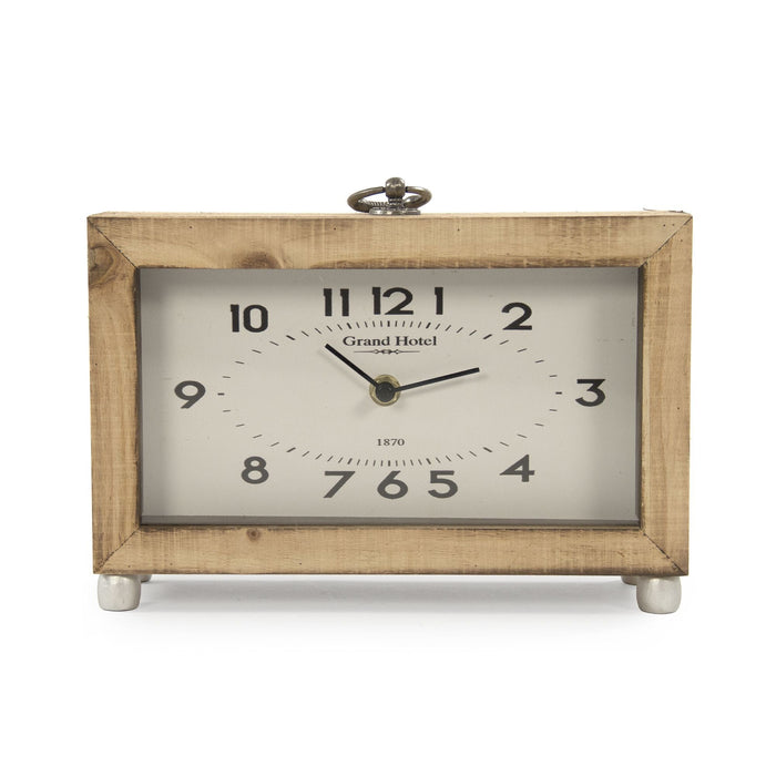 Wooden Box Clock by Zentique