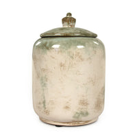 Ivory and Jade Jar Small by Zentique