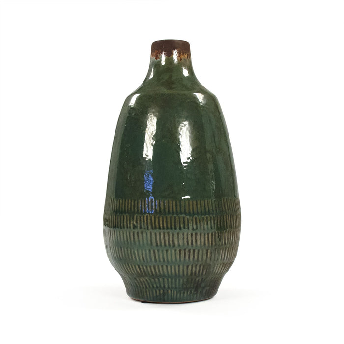 Distressed Emerald Vase Large by Zentique