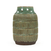 Distressed Green Vase by Zentique