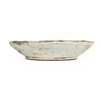 Distressed Off-White Flare Dish by Zentique