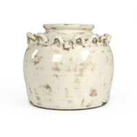 Distressed Off-White Vase by Zentique