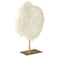 White Coral on Gold Base by Zentique