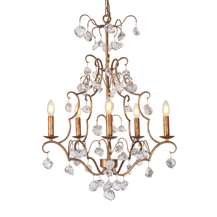 Crystal Pendant Chandelier by Zentique