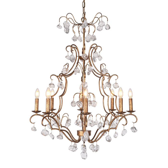 Crystal Pendant Chandelier Large by Zentique