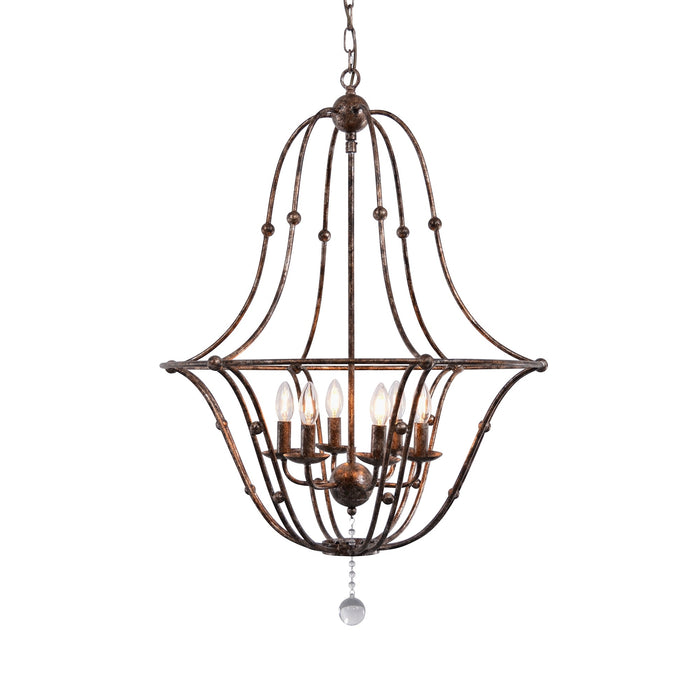 Rustic Metal Chandelier by Zentique