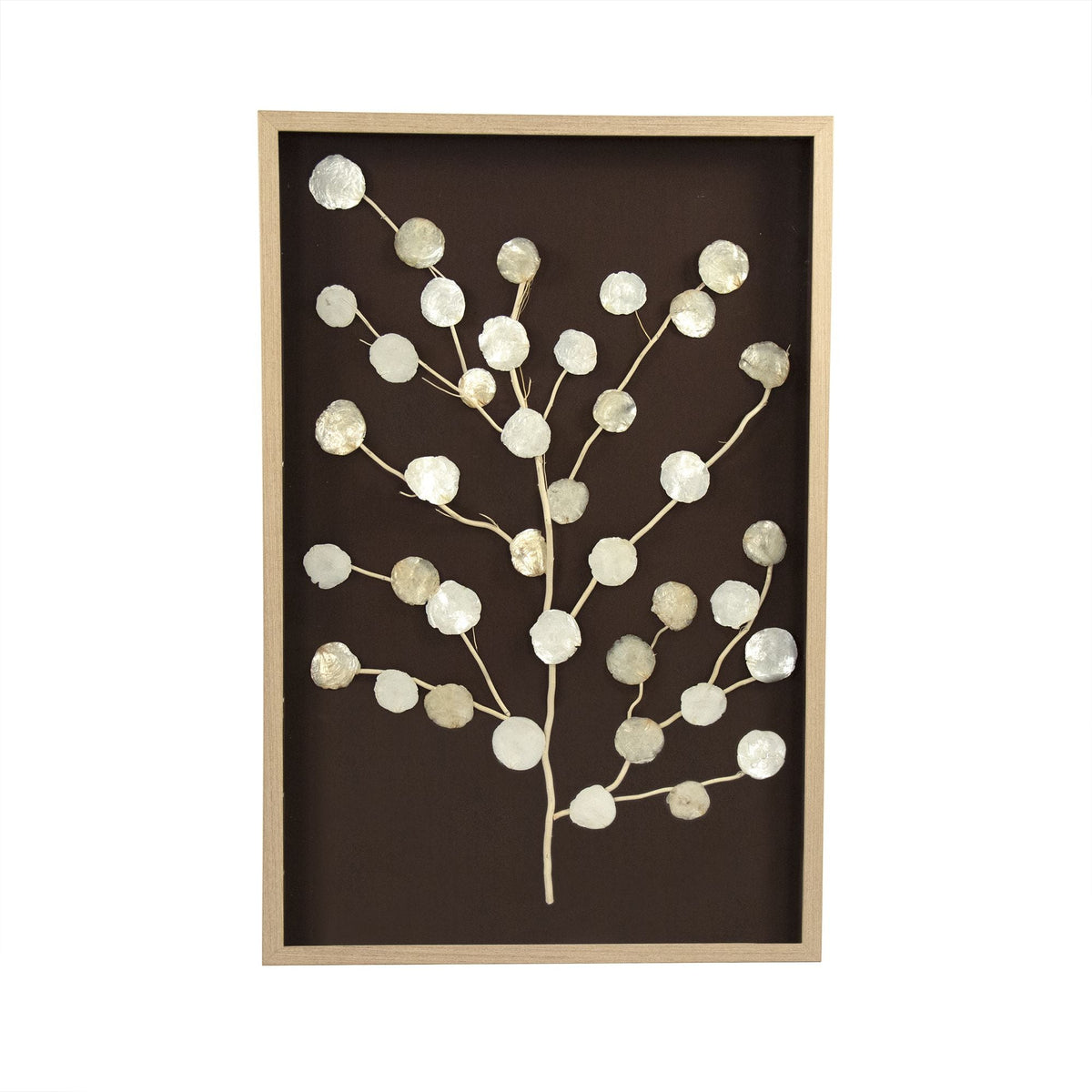 Abstract Mother of Pearl Tree Wall Art by Zentique