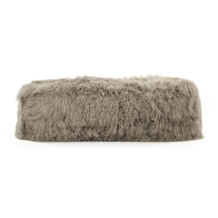 Tibetan Lamb Fur Bench by Zentique