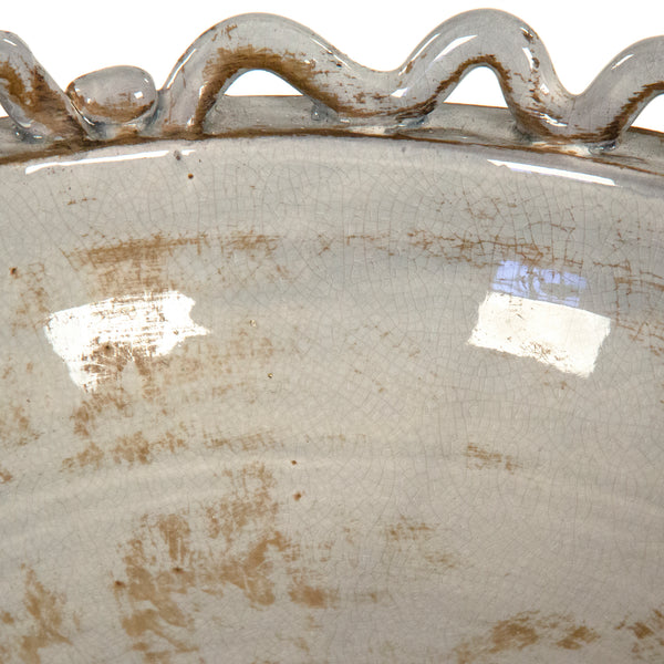 Distressed Grey Bowl by Zentique