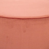 Mauve Rose Velvet Stool by Zentique