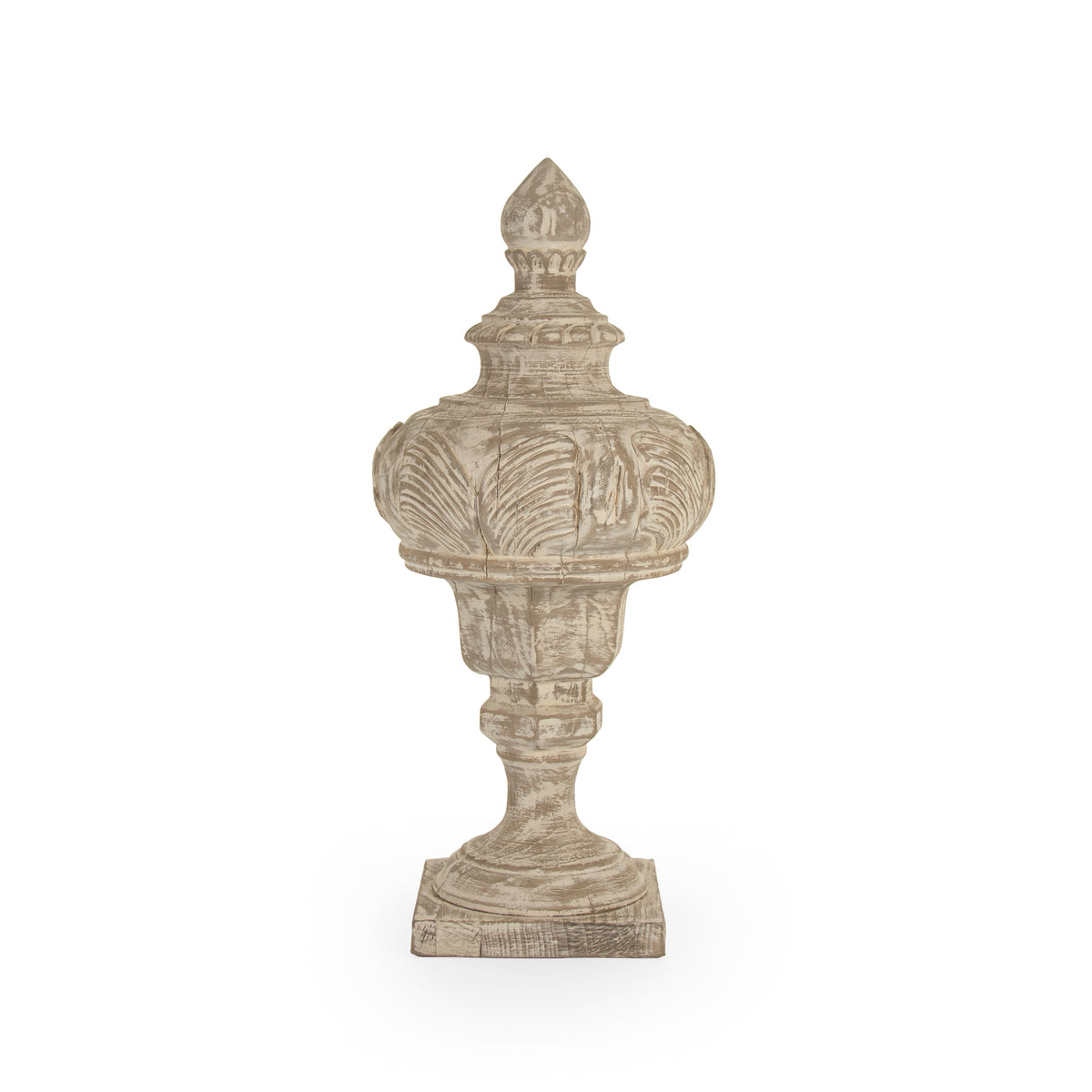 Victory Wooden Urn (Antique White) by Zentique