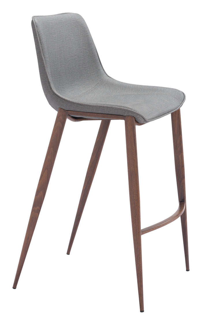 Magnus Barstool Slate Gray & Walnut